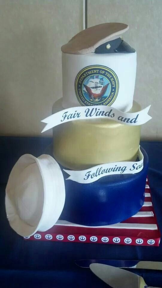 Navy Retirement Cake