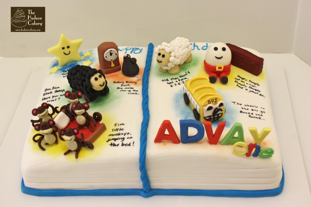 Nursery Rhymes Baby Shower Cake Books