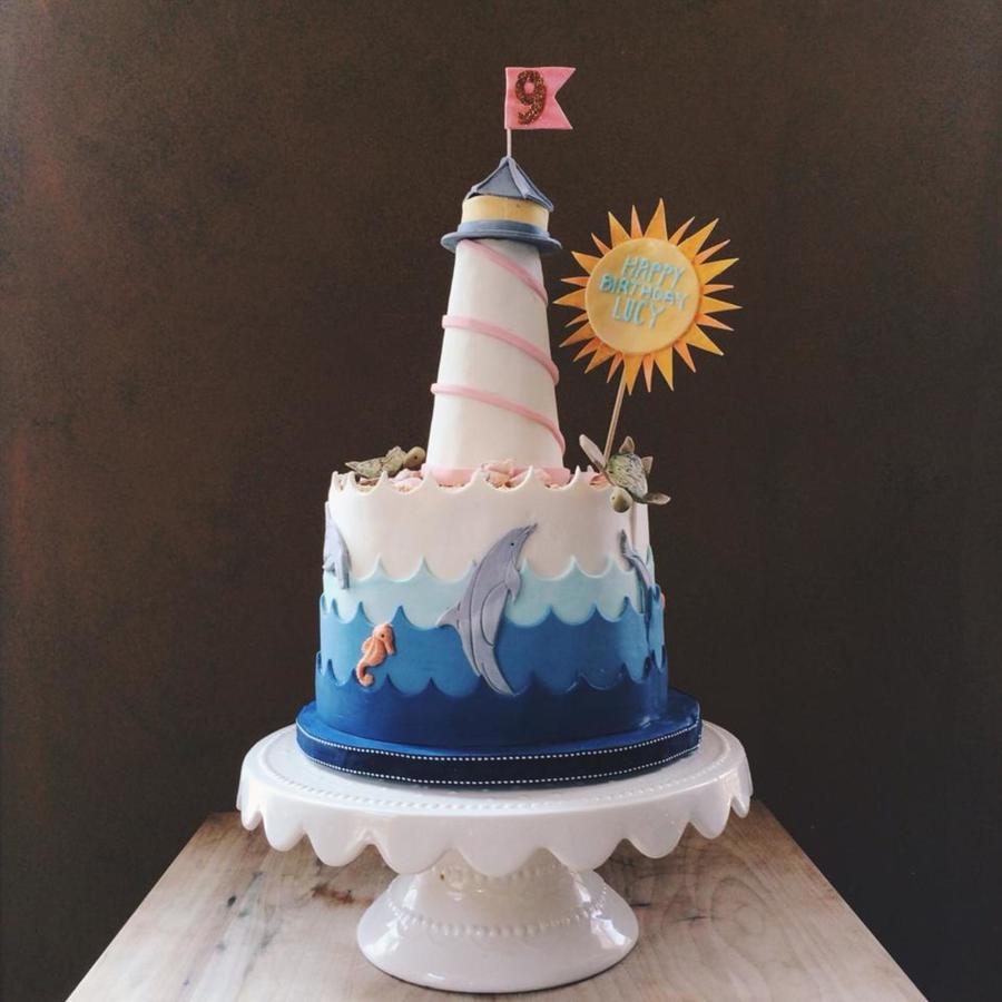 Ocean Themed Birthday Cake