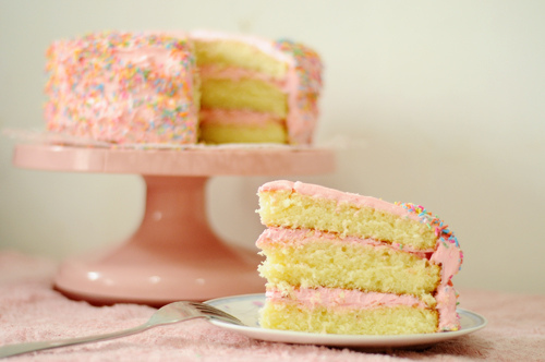 Old-Fashioned Bakery Birthday Cake