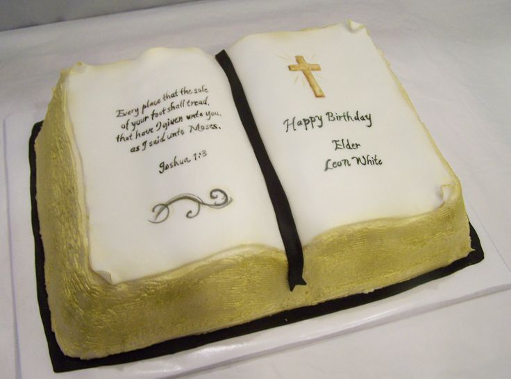 Open Bible Birthday Cake