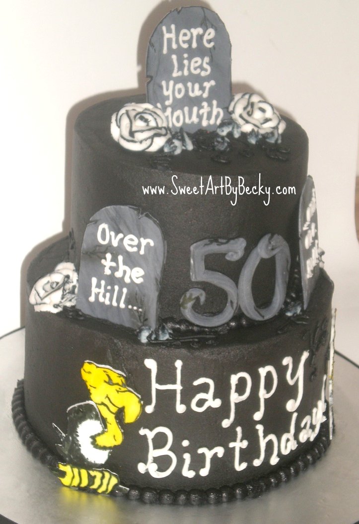 Over the Hill 50th Birthday Cake Ideas