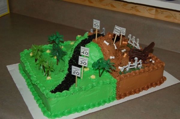 Over the Hill Birthday Cake Idea