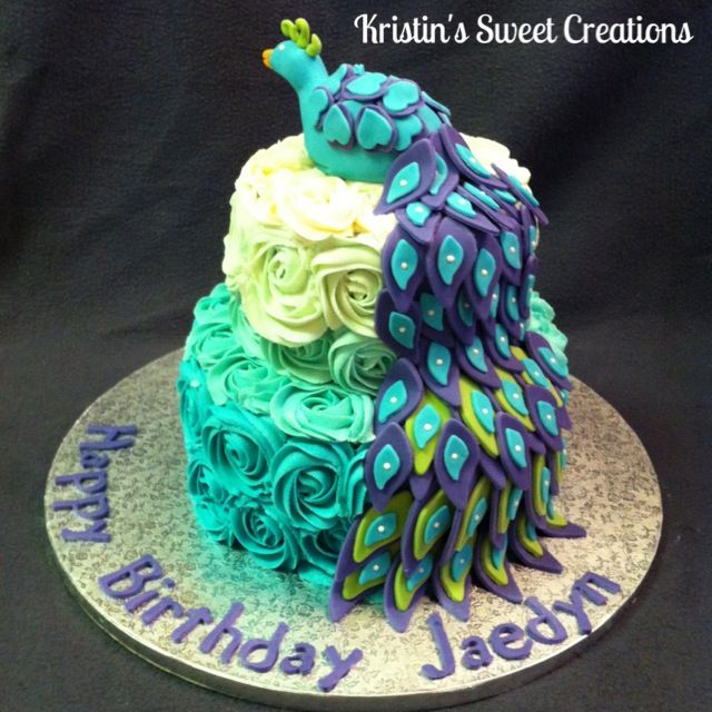 Peacock Birthday Cake Ideas