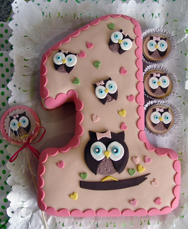 7 Photos of Owl Birthday Cakes One Year Old