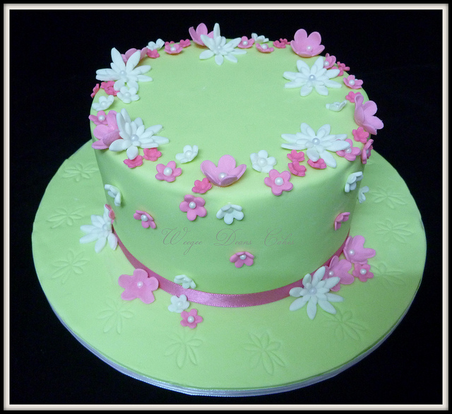 Pink and Green Birthday Cakes for Girls