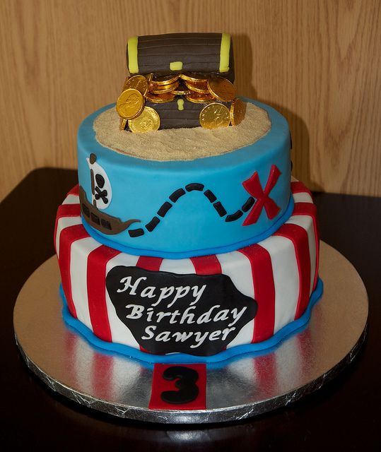 Pirate Birthday Cake 3 Year Old Boy