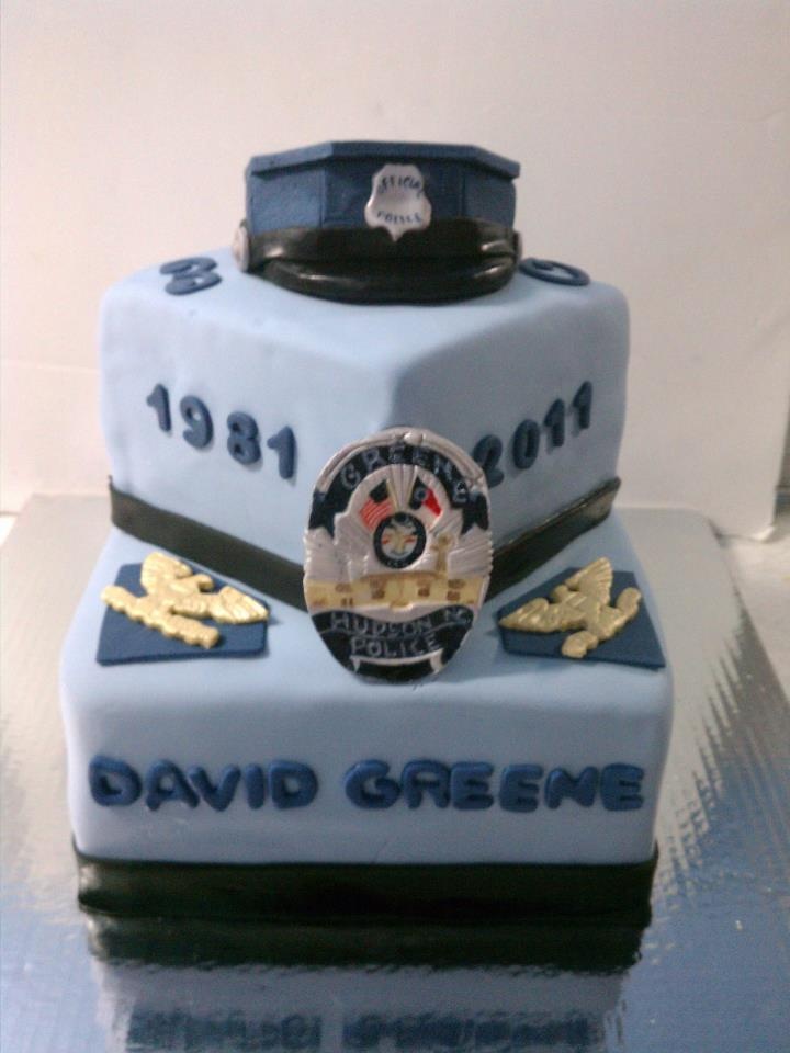 Police Chief Retirement Cake