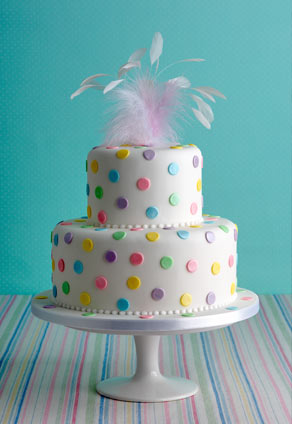 Polka Dot Birthday Cake