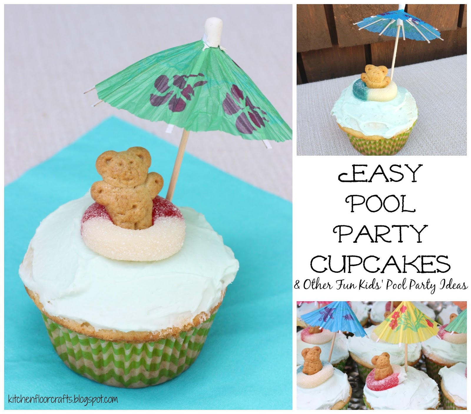 Pool Party Cupcakes