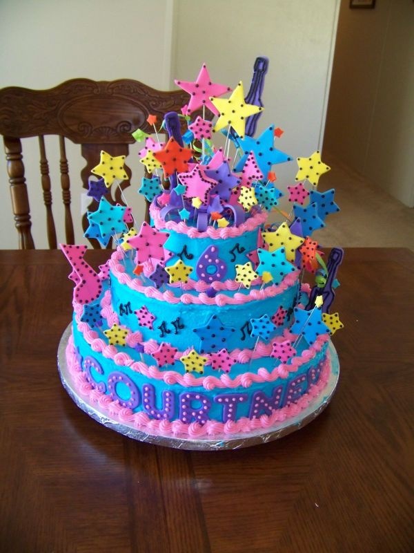 Pop Star Birthday Cake Idea