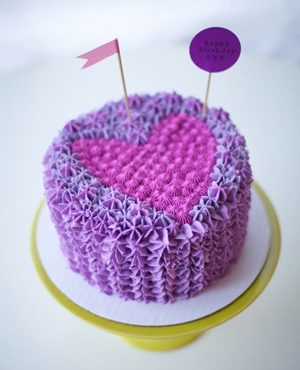 Purple Birthday Cake