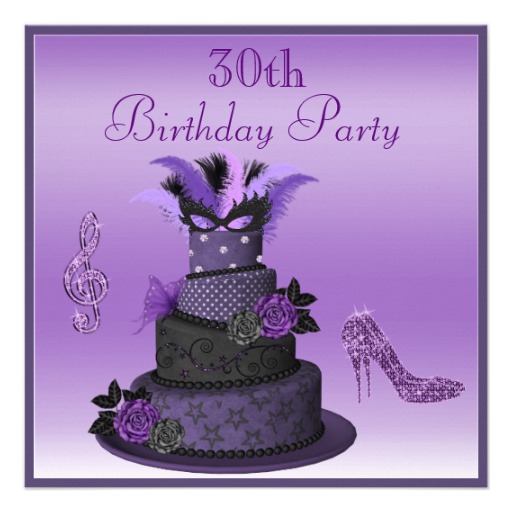 Purple High Heel Birthday Cake