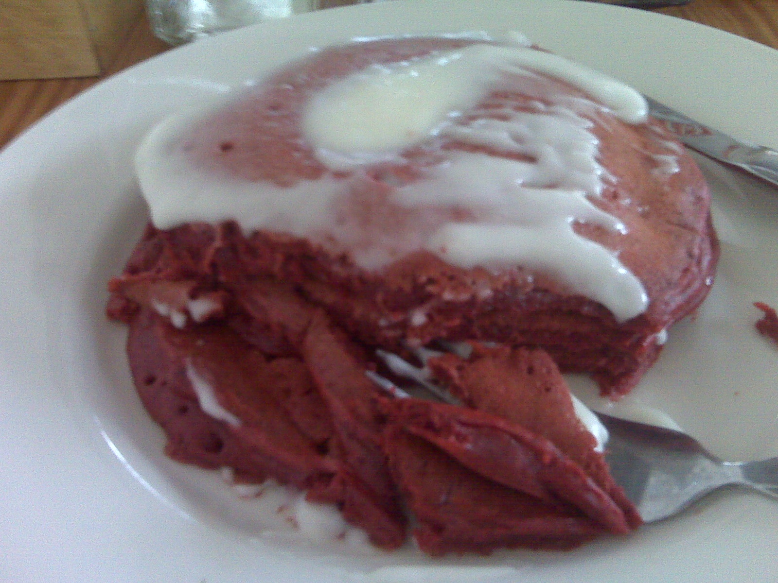 Red Velvet Pancakes