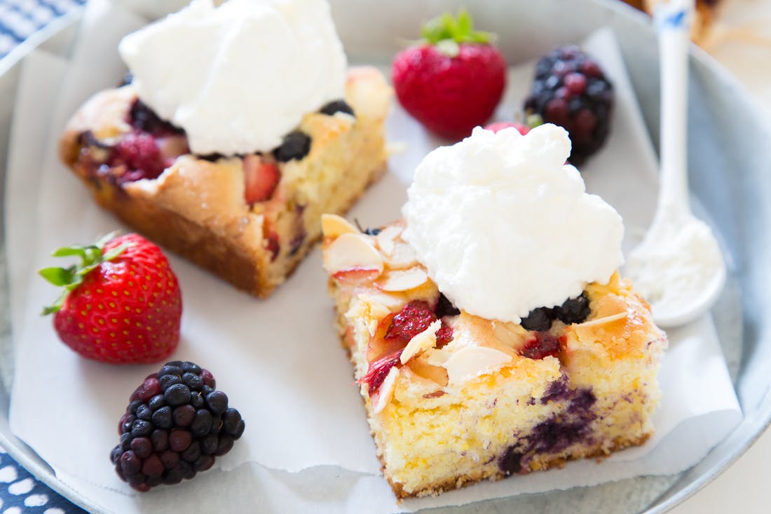 Red White Blue Sheet Cake