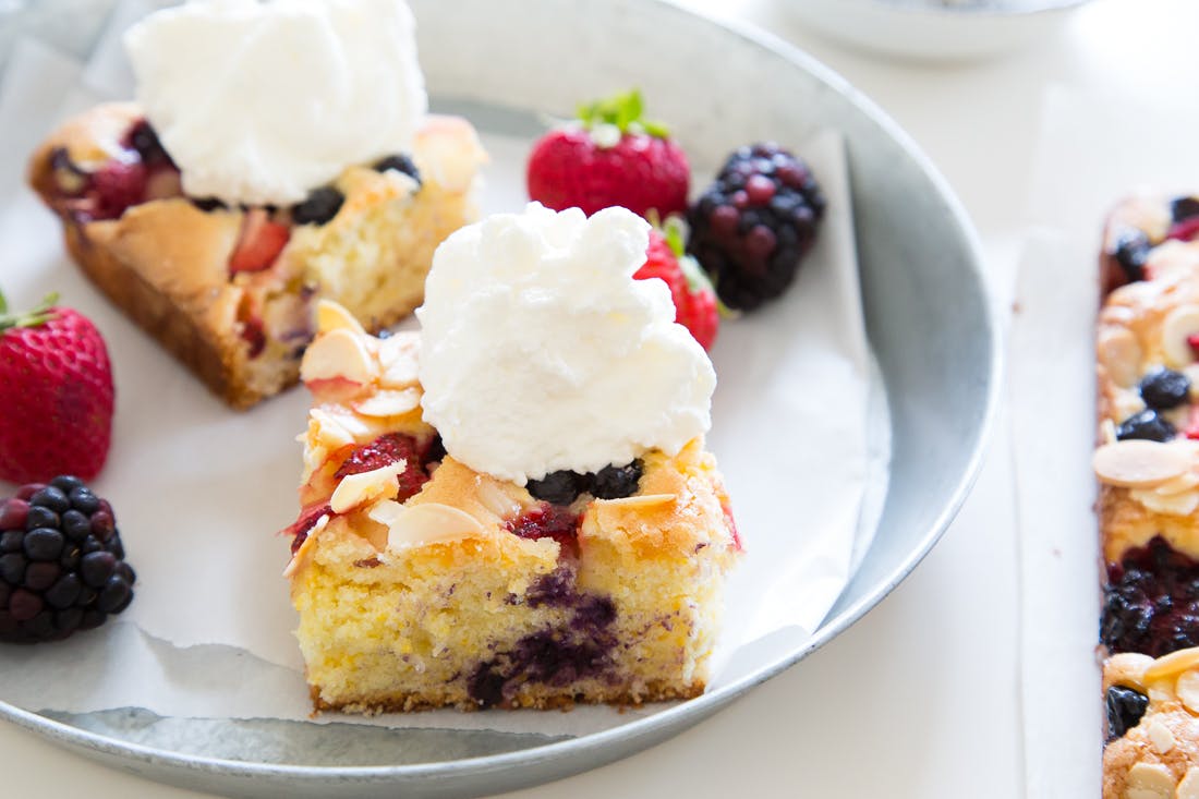 Red White Blue Sheet Cake