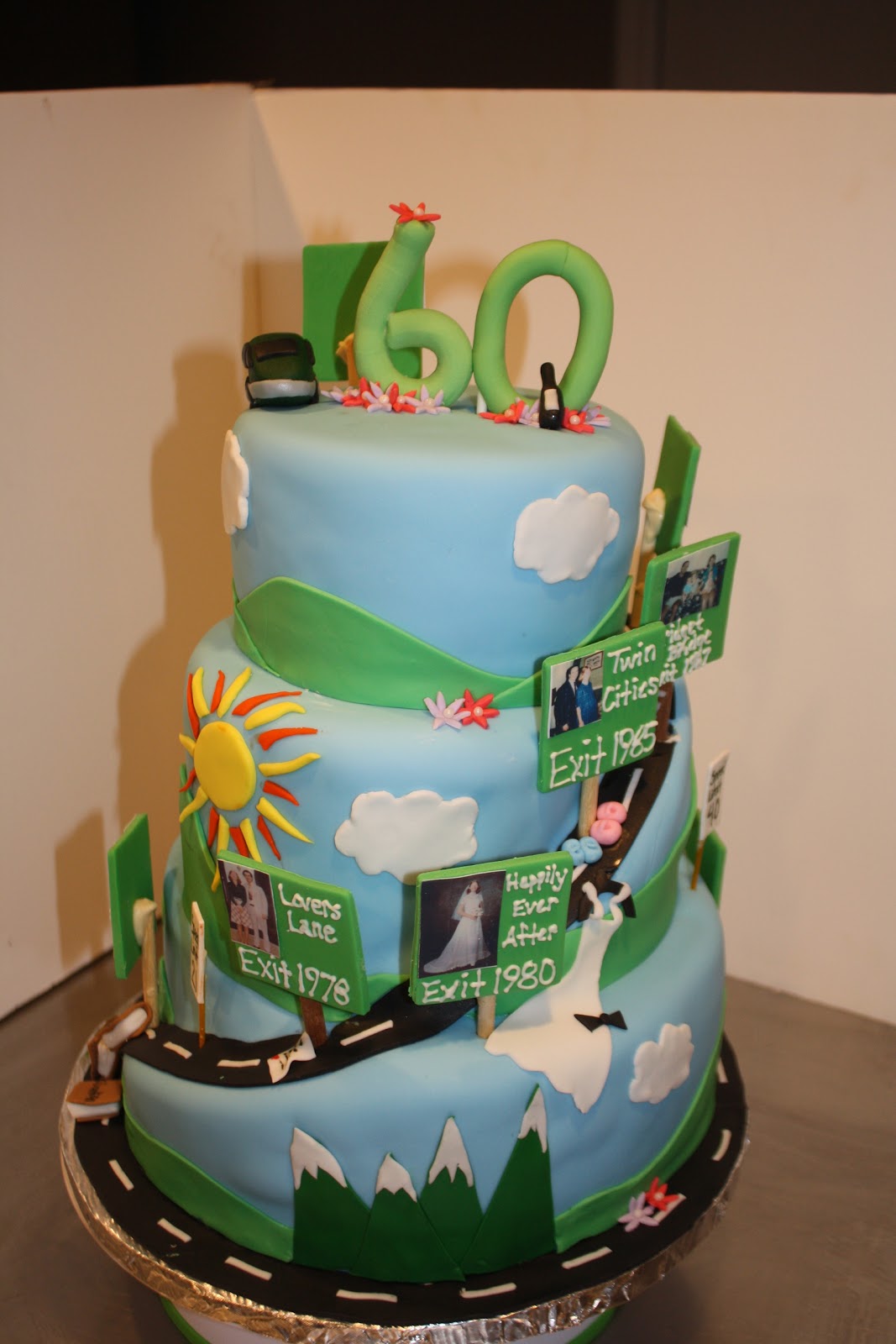 Road of Life Birthday Cake