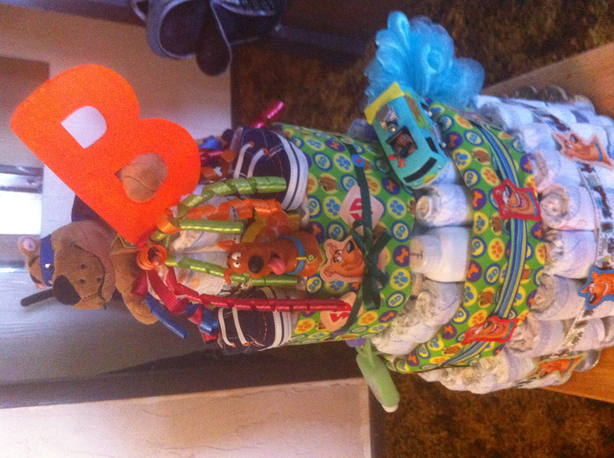 Scooby Doo Diaper Cake