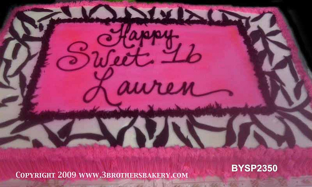 Sheet Cake Zebra Stripes