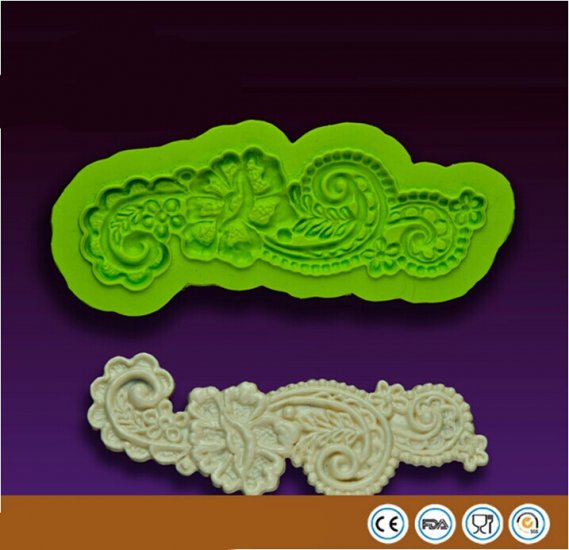 Silicone Fondant Lace Molds for Cakes Borders