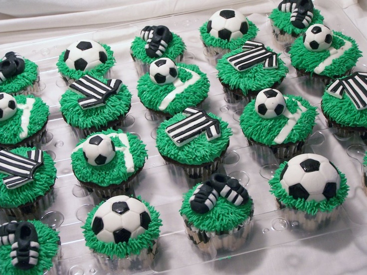 Soccer Birthday Cupcakes