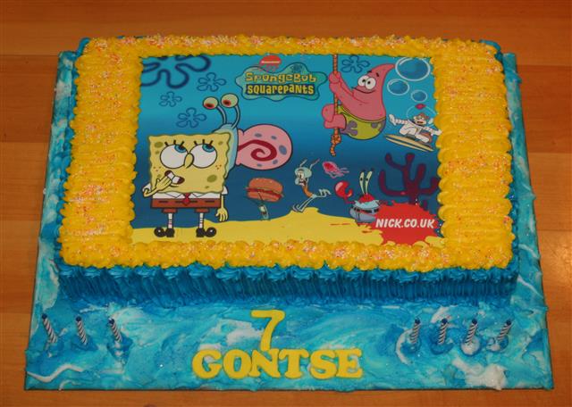 Spongebob SquarePants Edible Cake Sheet