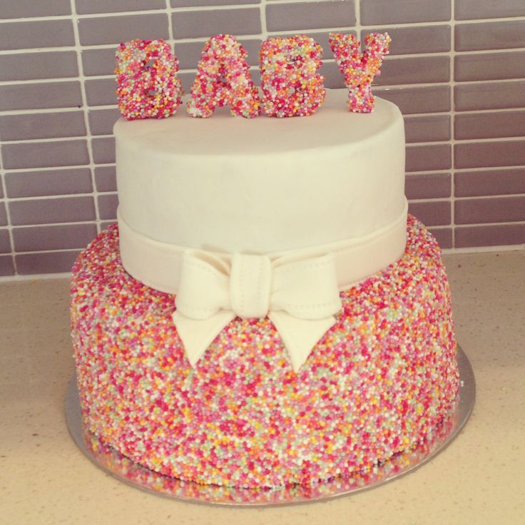 Sprinkle Baby Shower Cake Ideas