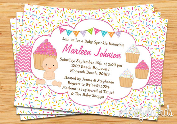 Sprinkle Baby Shower Invitation