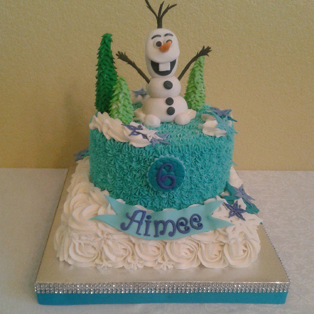 Square Birthday Cake Frozen