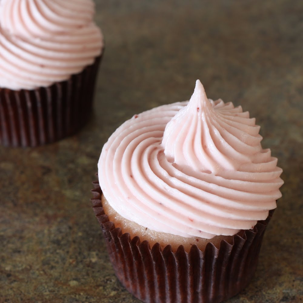 Strawberry Cupcakes with Cream Cheese Frosting