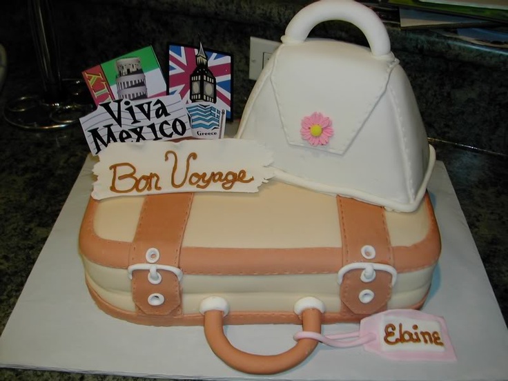 Suitcase Retirement Cake Ideas