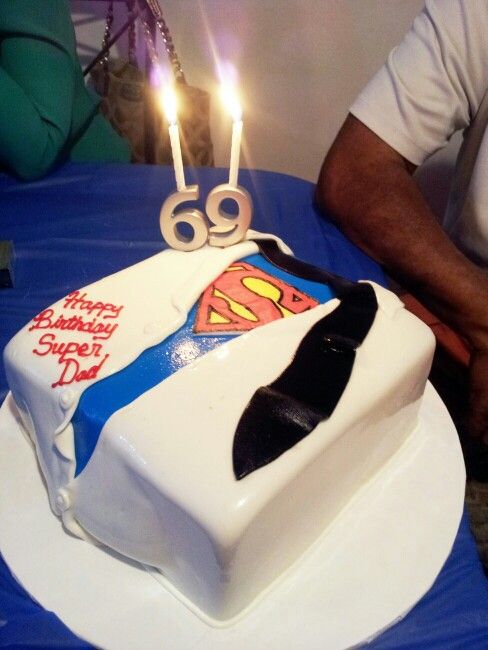 Super Dad Birthday Cake