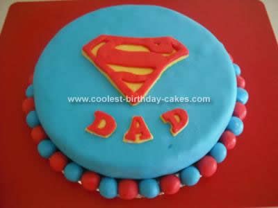 Super Dad Birthday Cake