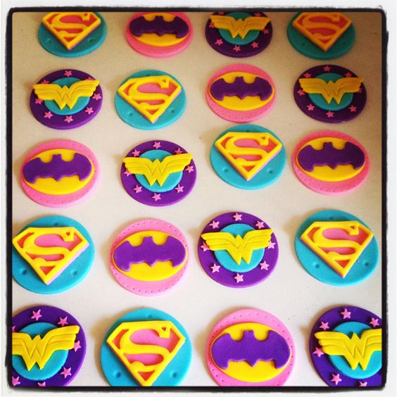 Super Hero DC Cupcakes Girls