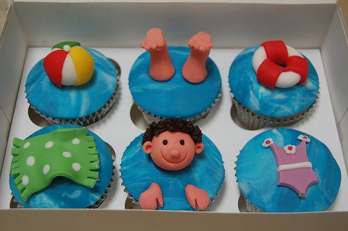 Swimming Cupcakes