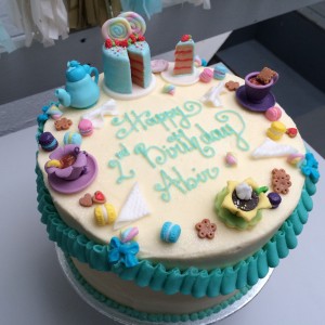 Tea Party Birthday Cake