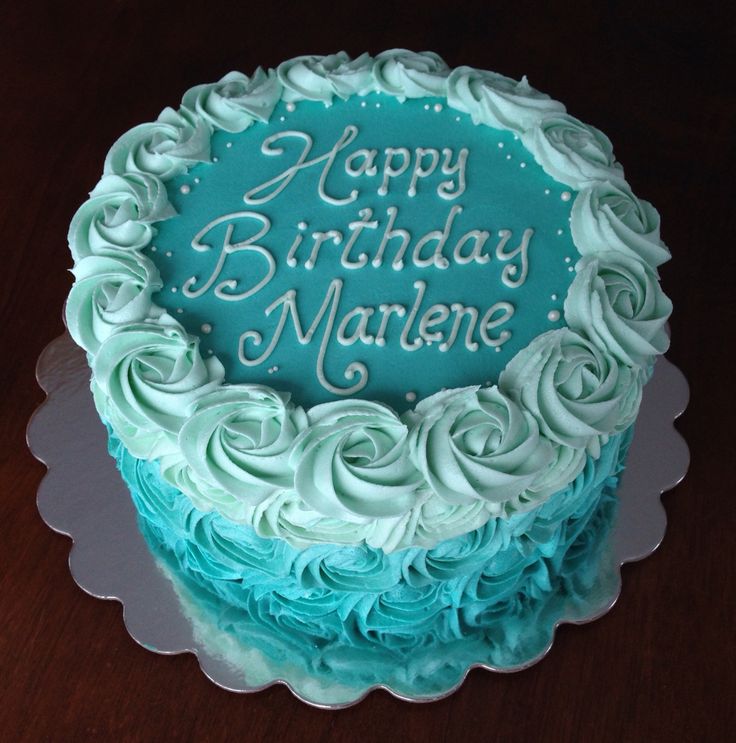 Teal Birthday Cake Ideas