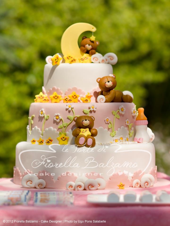 Teddy Bear Baby Shower Cake