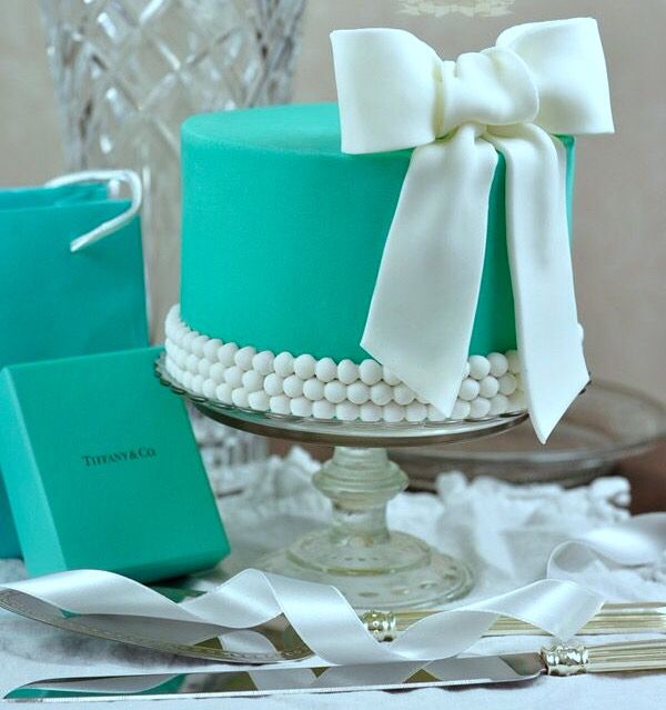 Tiffany Blue Birthday Cake