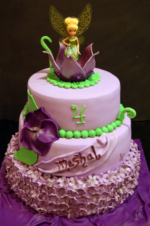 Tinkerbell Themed Birthday Cake