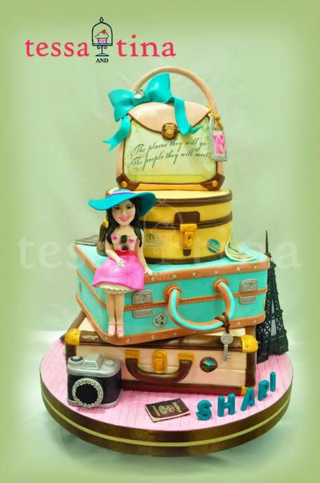 Travel Themed Cake