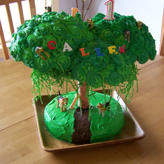 Tree Birthday Cake