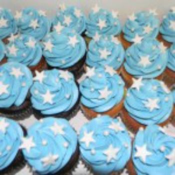 11 Photos of Star Themed Baby Shower Cupcakes