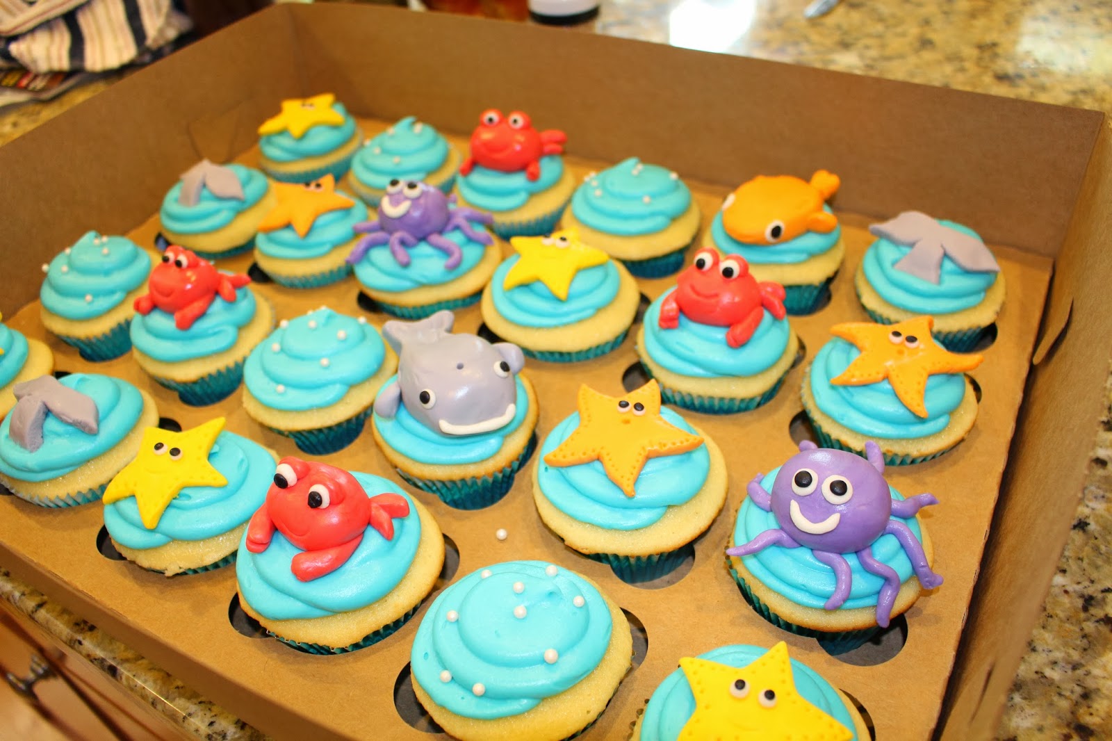 Under the Sea Themed Baby Shower Cake