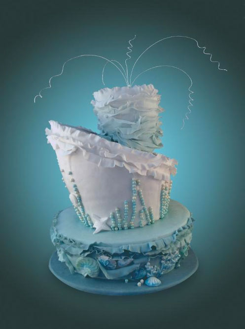 10 Photos of Topsy Turvy Birthday Cakes Ocean