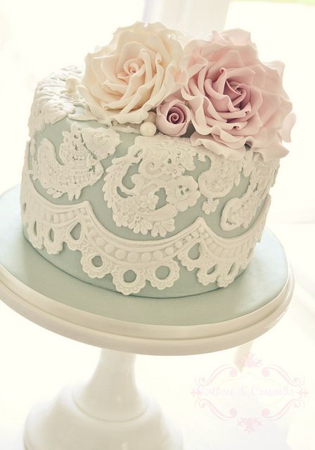 Vintage Birthday Cake