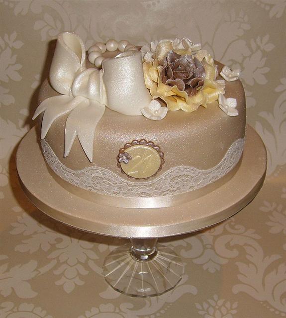 Vintage Birthday Cake