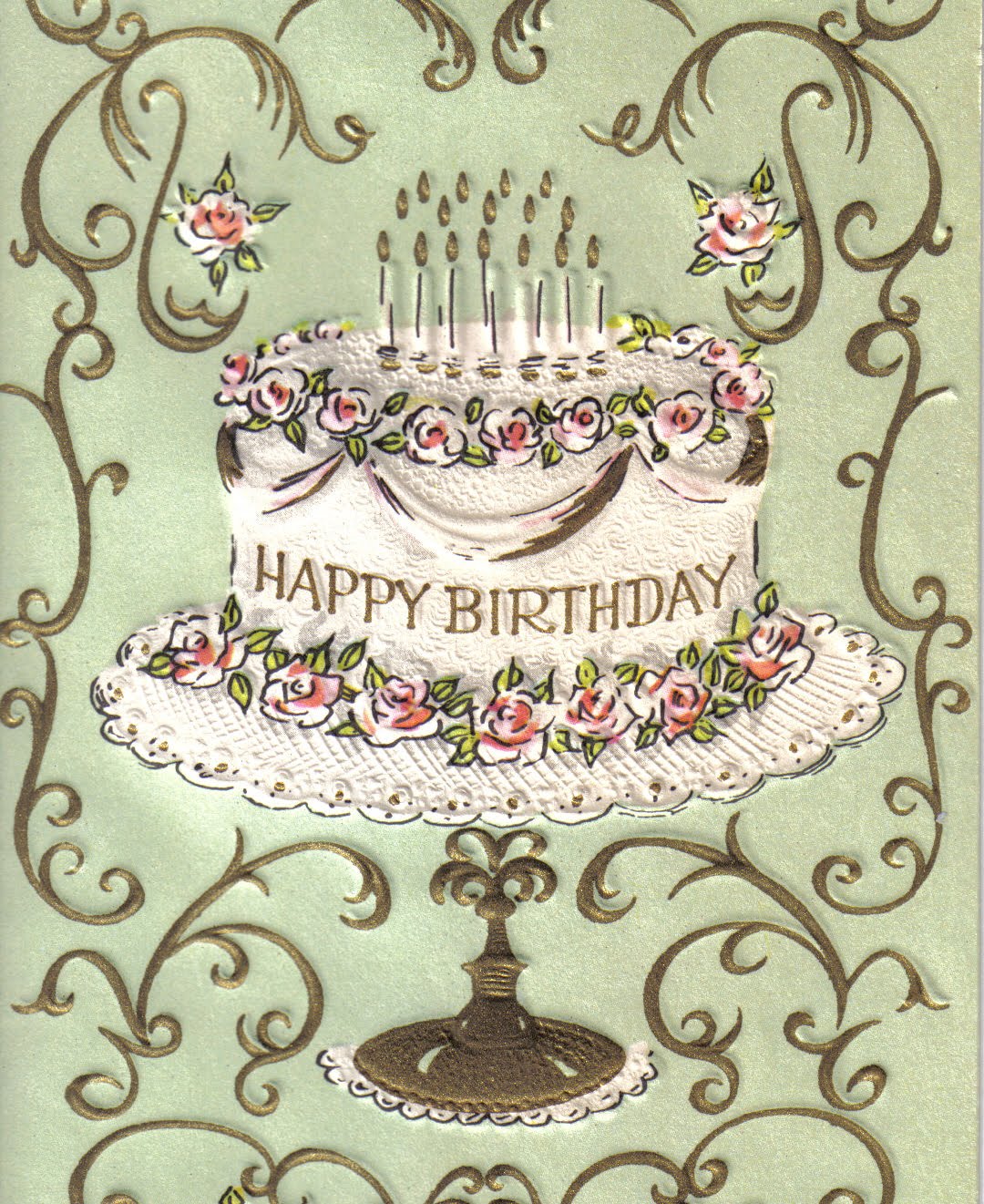 Vintage Happy Birthday Card