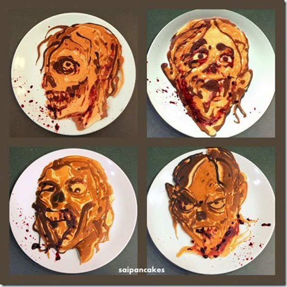 Walking Dead Art Pancake