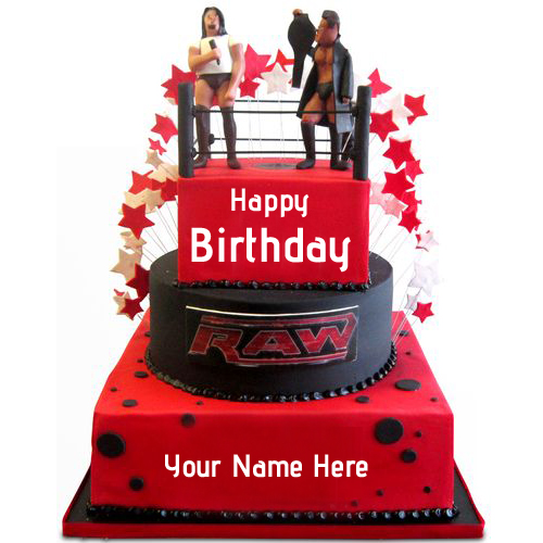 Wrestling Theme Birthday Cake